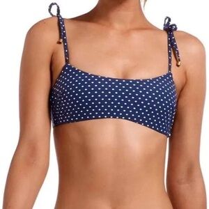 Vitamin A Navy & White Bella Polka Dot Bikini Set